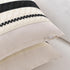 Fancy Homi Set 2 12x24 Inch of Boho Black Long Lumbar Decorative Throw Pillow Cover for Couch Bed Sofa Chair, Modern