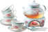 Jusalpha Fine China Tea Sets Vintage Rose Flower Series Coffee Cup-Teacup Saucer