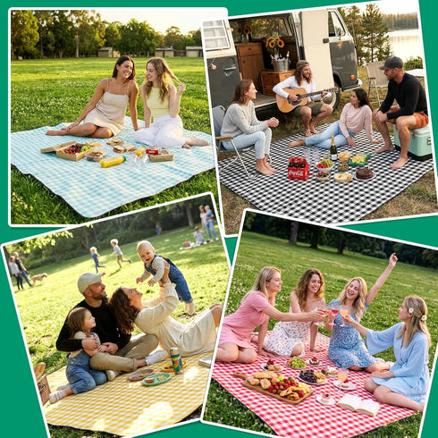 Summer 2026 Waterproof Beach Blanket Picnic Outdoor Camp Mat Towel Family Trip Essentials Vacation Must Have Travel