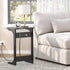 2 TB01BK044 TUTOTAK C Shaped End Table with Charging Station, Side Table, Couch Table for Small Spaces, Tv Tray Table