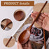 HANSGO 6PCS Long Handle Wooden Spoons - 10/12/14 Inch Japanese Style Cooking Utensil for Serving
