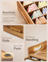Countertop Tinamo Acacia Wooden Tea Box Organizer with Drawer Tea Chest for Tea Bags Storage Tea and Coffee Organizer