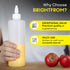 16 OZ 2 PACK BRIGHTFROM Condiment Squeeze Bottles, Empty Squirt Bottle with Twist Top Cap, Leak Proof - Great