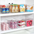 Vtopmart 6 PCS Clear Plastic Storage Bins - Pantry Organizer Containers with Handle for Home Organization