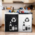 4 Pack Recycle Waste Bag for Kitchen Home- Large Indoor Recycling Bins Trash Sorting Organizer, Reusable