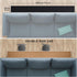 70.8 7.9 MAIDERN x Narrow Table Cover, Reversible Leather & Cork Console Table Mat, Long Slim Table Protector for Sofa