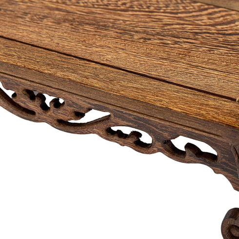 1 L9.5in W4.45in H2.75in) THY COLLECTIBLES Beautiful Hand Craft Rosewood Oriental Vase Flower Stand - Stand (Med: x x