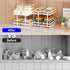2 Pack 2 Mustorn Pull Out Spice Rack Organizer for Cabinet, Tier Metal Slide Out Seasoning Organizer and Storage Heavy