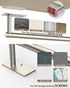 Paper Towel Holder Under Cabinet, SUS304 Stainless Steel, Self Adhesive or Wall Mounted (2 Towel Hooks, Silver)