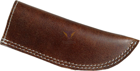 Tuzech Handmade Leather Hot Handle - Pan Handle Potholder, Double Layered Stitched for Metal Skillet Grips