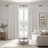 UHITECH Oatmeal Linen Blackout Curtains, 54 Inches Long, 2 Panels Set, Natural Modern