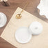 Porcelain Butter Dish with Lid for Countertop - Durable Butter Keeper for East and West Coast Butter (6 Inch Round)