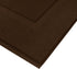 Utopia Towels Cotton Banded Rug - Bath Mats, 21 by 34 Inches, 100% Ring Spun Cotton, Dark Brown, 2 Pack