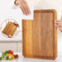Acacia Wood Cutting Boards for Kitchen,Large Wooden Cutting Boards for Chopping Meat, Cheese, Fruits