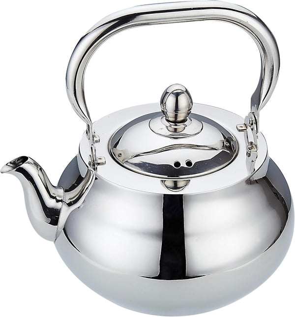 SANQIAHOME Stainless Steel Teapot with Removable Infuser, 71 oz (2000ml) Thickened Stovetop Tea Maker