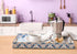 15.7" 11.8" 1.57" Evil Eye Rectangular Serving Tray with Handles Plastic Decorative Trays for Coffee Table for Ottoman