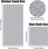 Set, 16 28 Inch 12 12 Inch 12 Pack, Homaxy Microfiber Waffle Weave Kitchen Towels x and x Ultra Absorbent and Solid