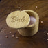 Totally Bamboo Salt Cellar with Magnetic Swivel Lid, 6 Ounce Capacity, Salt Engraved on Lid