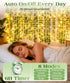 24Pack 82 inch, 160 KASZOO / Each Artificial Ivy Garland Fake Plants with LED String Light, Green for Wedding Party