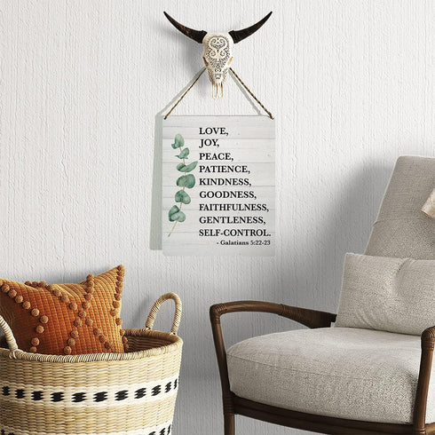 KongMoTree 5:22-23, 8x10 Inches Fruit of the Spirit Wall Art Sign, Fruit of the Spirit Sign, Bible Verse Sign