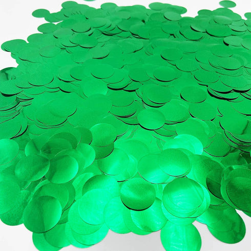 Green Confetti 5000 Pieces 1 Inch Glitter Dots for Wedding Baby Shower Birthday Party Table Decorations (1.76 OZ)