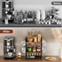 4 12 Countertop Plaviya Coffee Bar Station Organizer, Tier K Cup Organizer Mug Holder with Hooks, Coffee Pod Holder