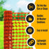 4'x100' 1 Houseables Plastic Mesh Fence, Construction Barrier Netting, Orange, Feet, Roll, Garden Fencing, Fences Wrap