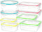 Southern Homewares 16-Piece Clip Lock Food Storage Container Set - Airtight, Microwave & Dishwasher Safe Kitchen Boxes