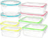 Southern Homewares 16-Piece Clip Lock Food Storage Container Set - Airtight, Microwave & Dishwasher Safe Kitchen Boxes