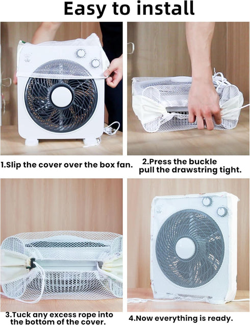 Mesh Covers for 20 Inch Box Fan, Reusable Dustproof Cover, 20 In Square Net Cover for Kids Finger Protection