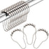 Amazer Shower Curtain Hooks - Decorative Rust Proof Stainless Steel Set of 12 for Bathroom Shower Rods