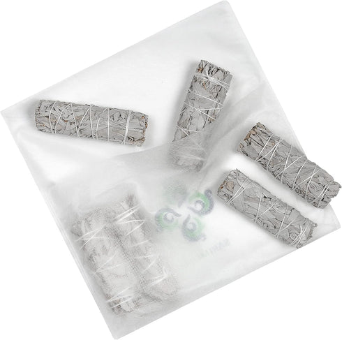 White Sage Smudge Sticks - 6 Pack of 4" Sage Bundles, Perfect for Smudging Kit Replenishment