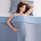 Elegear Cooling Blanket Throw - Arc-Chill 3.0 Cool Fiber, Lightweight Summer Cold Blankets for Night Sweats, Blue