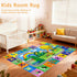 4x6 Kids Rug for Playroom, ABC Educational Carpet for Classroom,Non Slip Washable Play Mat with Alphabet Numbers