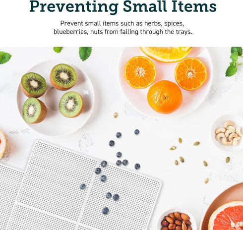 COSORI Food Dehydrator Accessories, for 5-Tray CFD-P501-SUS Only, BPA-Free, CRP-P501MS-WUS, Plastic Mesh Screens, 2 Pack by COSORI