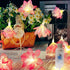 Pink LED Flower String Lights,16.5ft 30 LED Flower Fairy String Light ,USB
