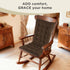 Set 2 AddGrace Non-Slip Rocking Chair Cushion Extra Large Linen Thick Chair Pads Durable High Back Seat Cushions