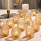 36 Packs Votive Candle Holders for Valentine's Day, 2x2.5inchs Gold Tea Light