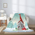 320GSM Cozy 2, 80"x60") Christmas Gnomes Throw Blanket, Xmas Gifts Blanket, Fluffy Soft Warm Plush Lightweight