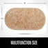 2.6' 5.3', LOCHAS Bedroom Rug x Beige Fluffy Shaggy Area Rug for Bedroom Bedside, Soft Oval Throw Rugs Carpet for Kids