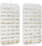 1-Pack Hanging Jewelry Organizer, 80-Pocket Dual-sided Storage for Earring, Necklace, Bracelet, Ring, White