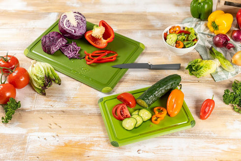 Kuhn Rikon Colori+ Cutting Board Small, Light Green, 9.75" x 6.75"