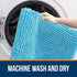 OLANLY Bathroom Rugs 30x20: Extra Soft Absorbent Chenille Bath Mats, Non-Slip, Quick Dry, Machine Washable Sky Blue