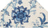 Fabric Tissue Box Cover, Decorative Cotton Blue Floral Fabric Tissue Holder Slipcover for Square Cube Cardboard Facial