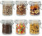 Small Glass Jars with Lids 8 oz, Airtight Clamp Lid Glass Storage