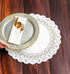 Round Paper Lace Table Doilies – 12 inch White Decorative Disposable Placemats; Made in Canada (Pack of 50)