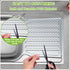 2 Pack 12 11.2 Inches Coopay Kitchen Sink Mat Plastic Protect Mat PVC Eco-friendly Adjustable Stainless steel/Porcelain