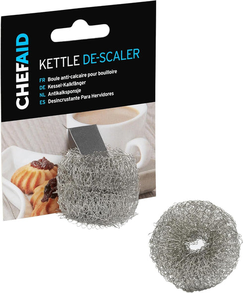 Stainless Steel Doughnut Kettle Descaler, Silver