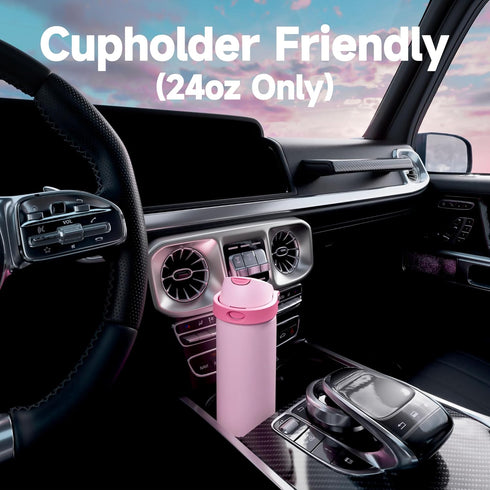 24 oz 2-in-1 24 Insulated Water Bottle for Sports: Meoky Stainless Steel Water Bottle with Straw and Spout Lid - Leak
