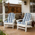 Enipate Weather Resistant Adirondack Chair Cushions High Back Rocking Chair Cushion Indoor Outdoor Patio Tufted Thicken